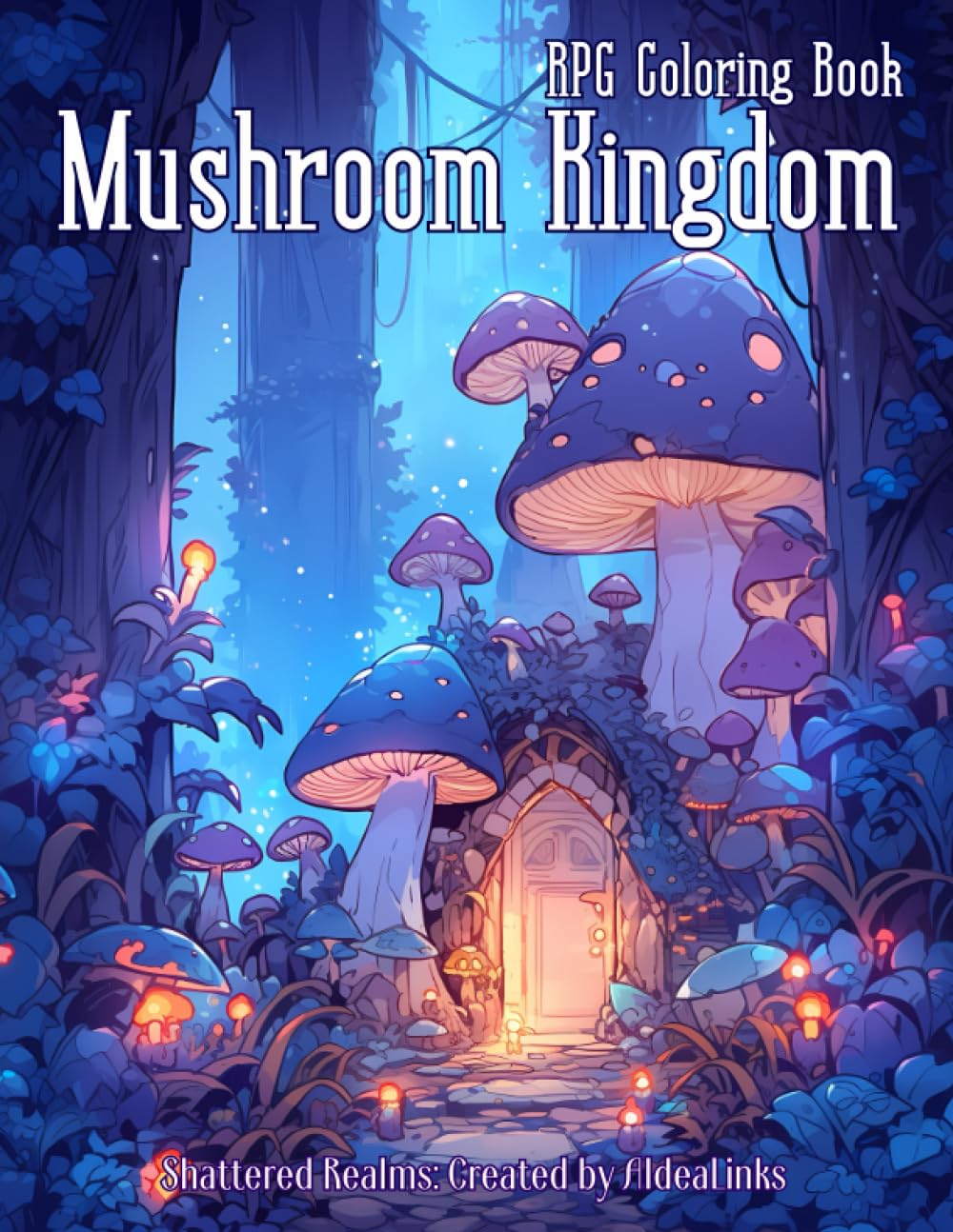 Mushroom Kingdom: An RPG Coloring Book through Enchanting Mushroom Realms | Coloring Challenge and Fun (for Adults, Teens, and Kids) - 40 Quality ... Cute Creepy Fungi Beings. (Shattered Realms)