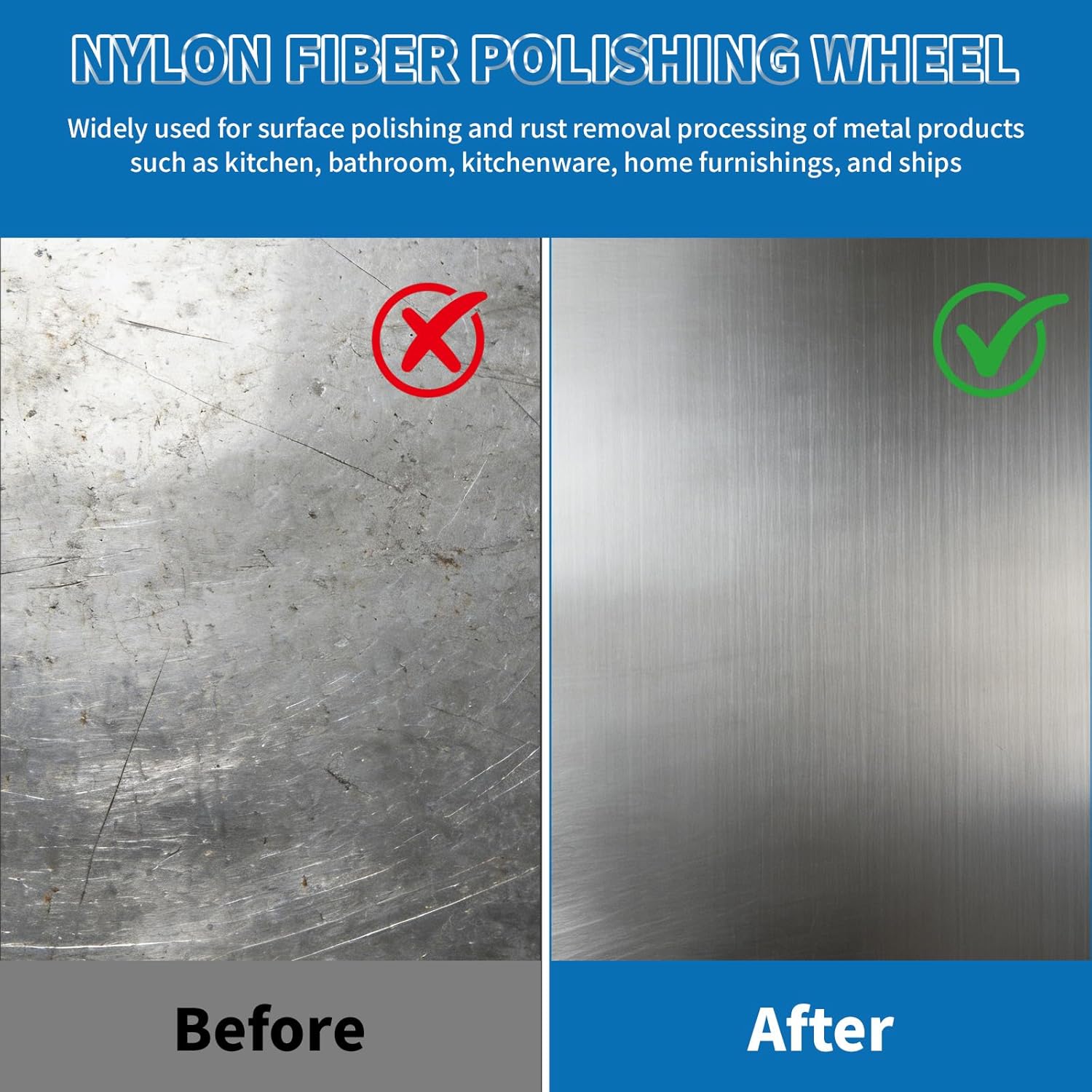 2 Pack 4.5 x 4 Inch Abrasive Drawing Drum, 40 Grit Sanding Wheel with 3/4 Inch Quad Keyway, Surface Conditioning Burnishing Tool for Hand Held Polishing Machine