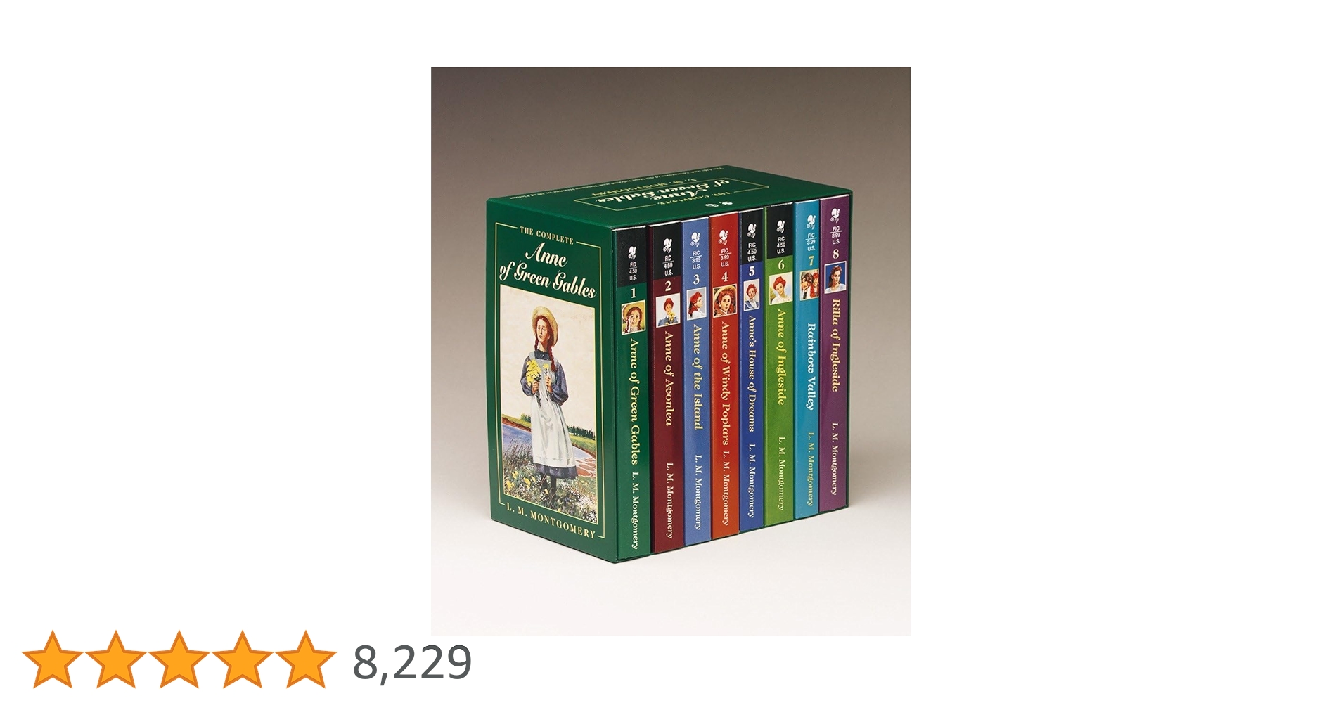 Amazon | Anne of Green Gables, Complete 8-Book Box Set