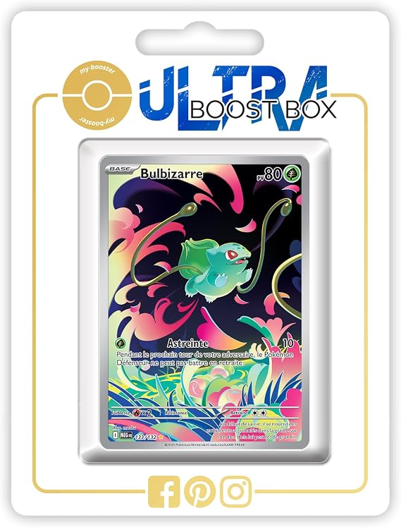 Bulbizarre (Bulbasaur) 133/132 Alternative Shiny Pokémon Gallery - my-booster X Méga-Évolution 1 - Box of 10 Pokemon French Cards