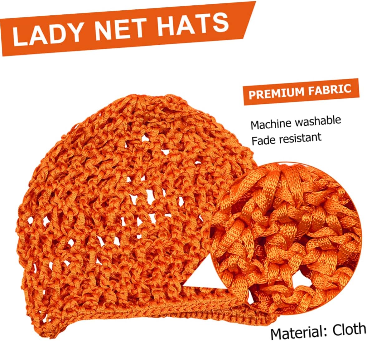5pcs Crochet Mesh Hair Net Covers for Women Sleep Bonnet for All Hair Types Non- and Comfortable Sleeping Accessory Multi-color