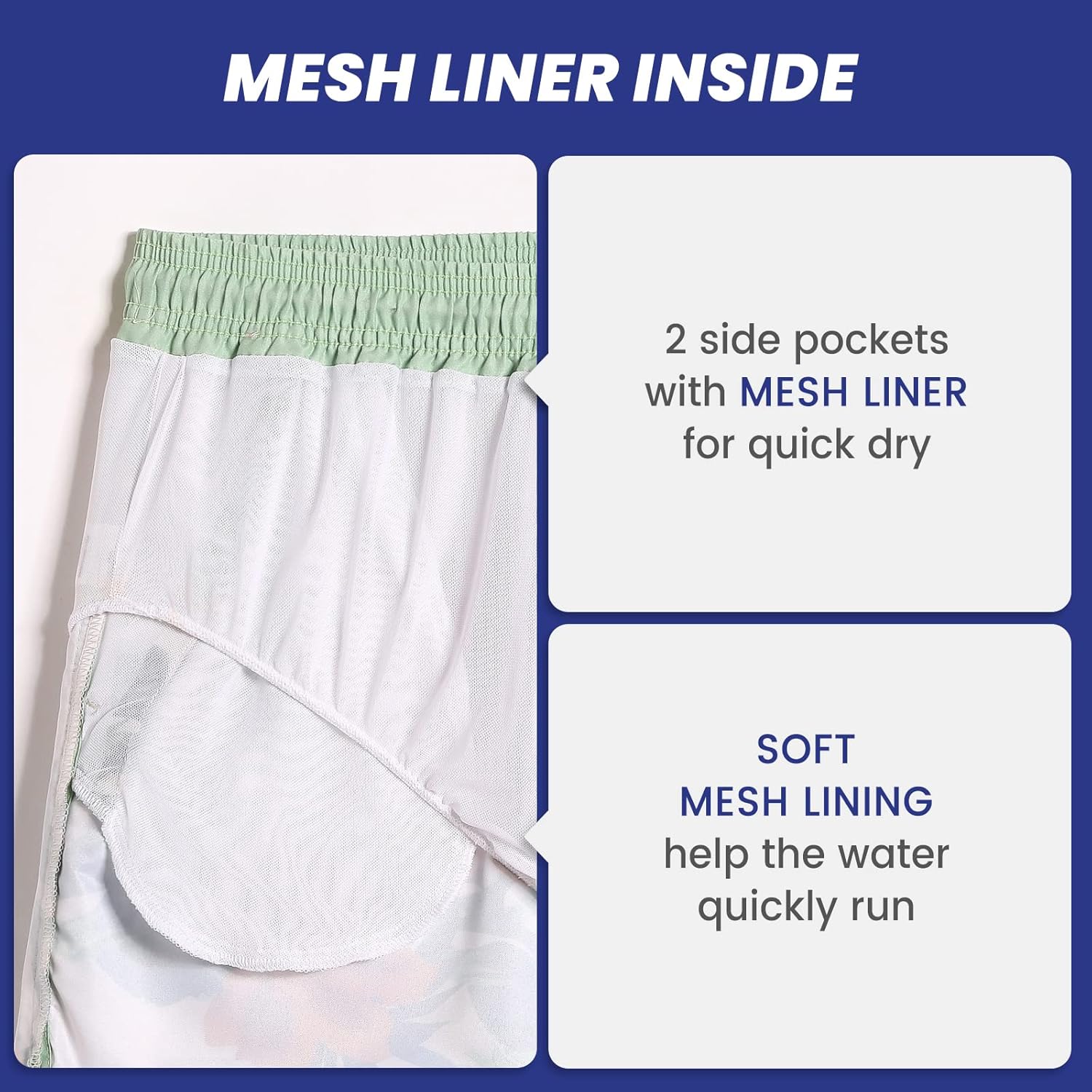 maamgic Mens Boys Short 80s 90s Vintage Swim Trunks with Mesh Lining Quick Dry Swim Suits Board Shorts - Image 4