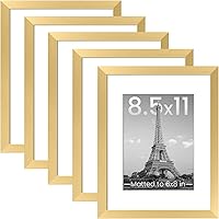 Vista 62 de upsimples - Portarretratos para galería de fotografías en la pared, marcos para fotos de 8 x 10 pulgadas con paspartú u 11 x 14 pulgadas sin Blanco