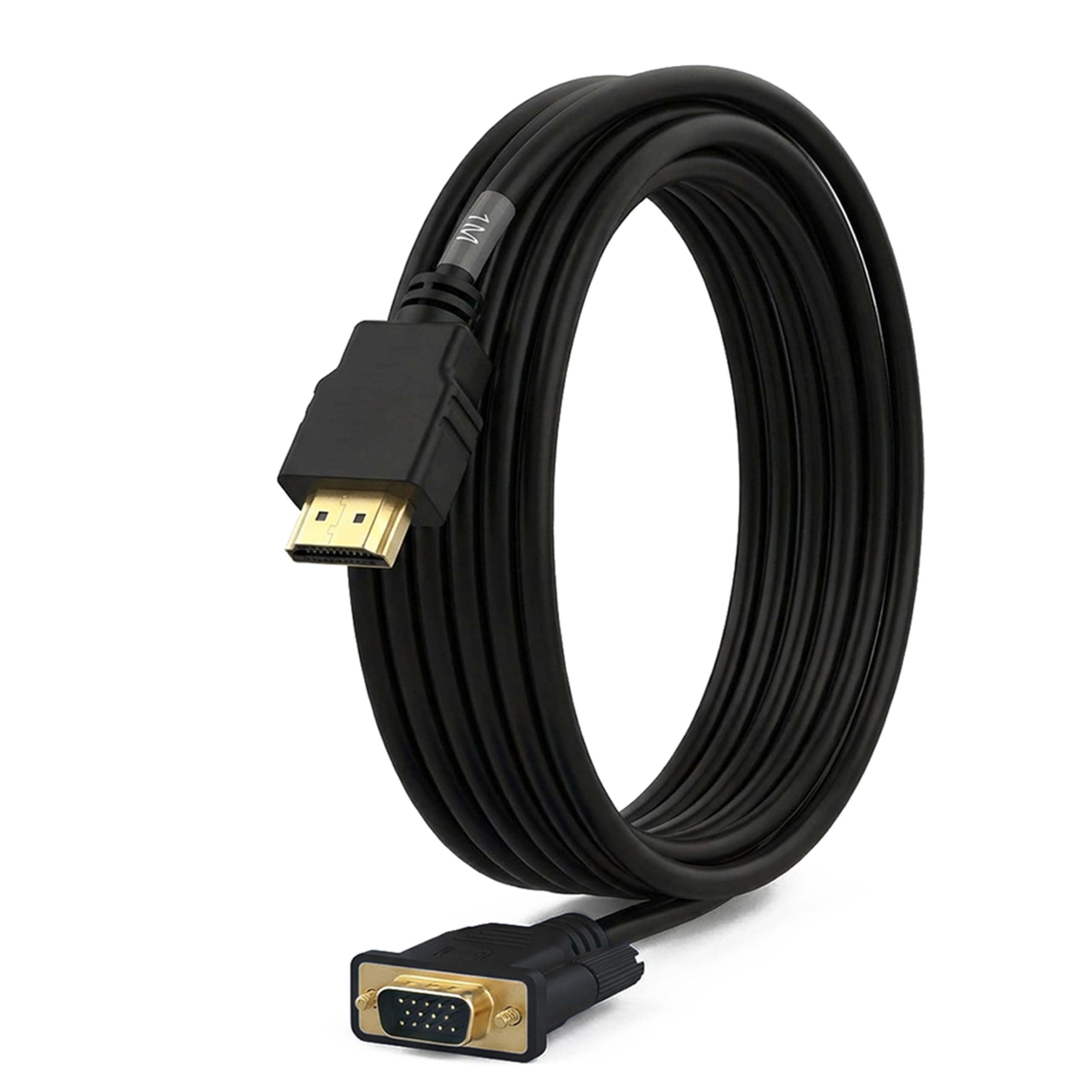 Generico Cavo Convertitore HDMI a VGA Unidirezionale, Adattatore HDMI VGA 1080p con Cavo 1m, Compatibile PC, Laptop, Console e Proiettore, Trasmissione Video Stabile - Non Compatibile con MacBook