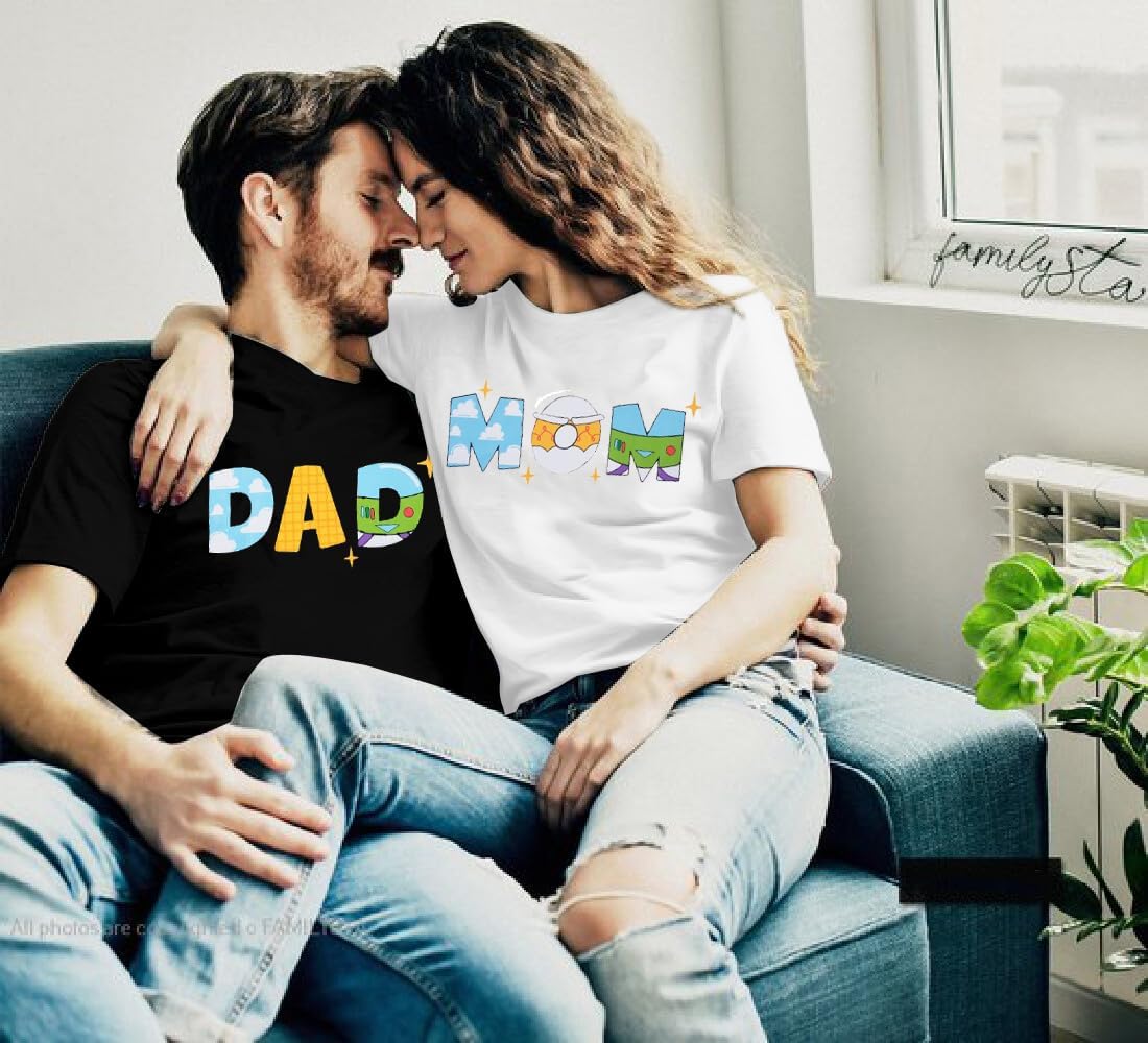 Toy Dad Shirt Toys Mom T-Shirts Funny Mama and Dada Shirts Matching Birthday Top Family Vacation Cartoon Tee - Image 2