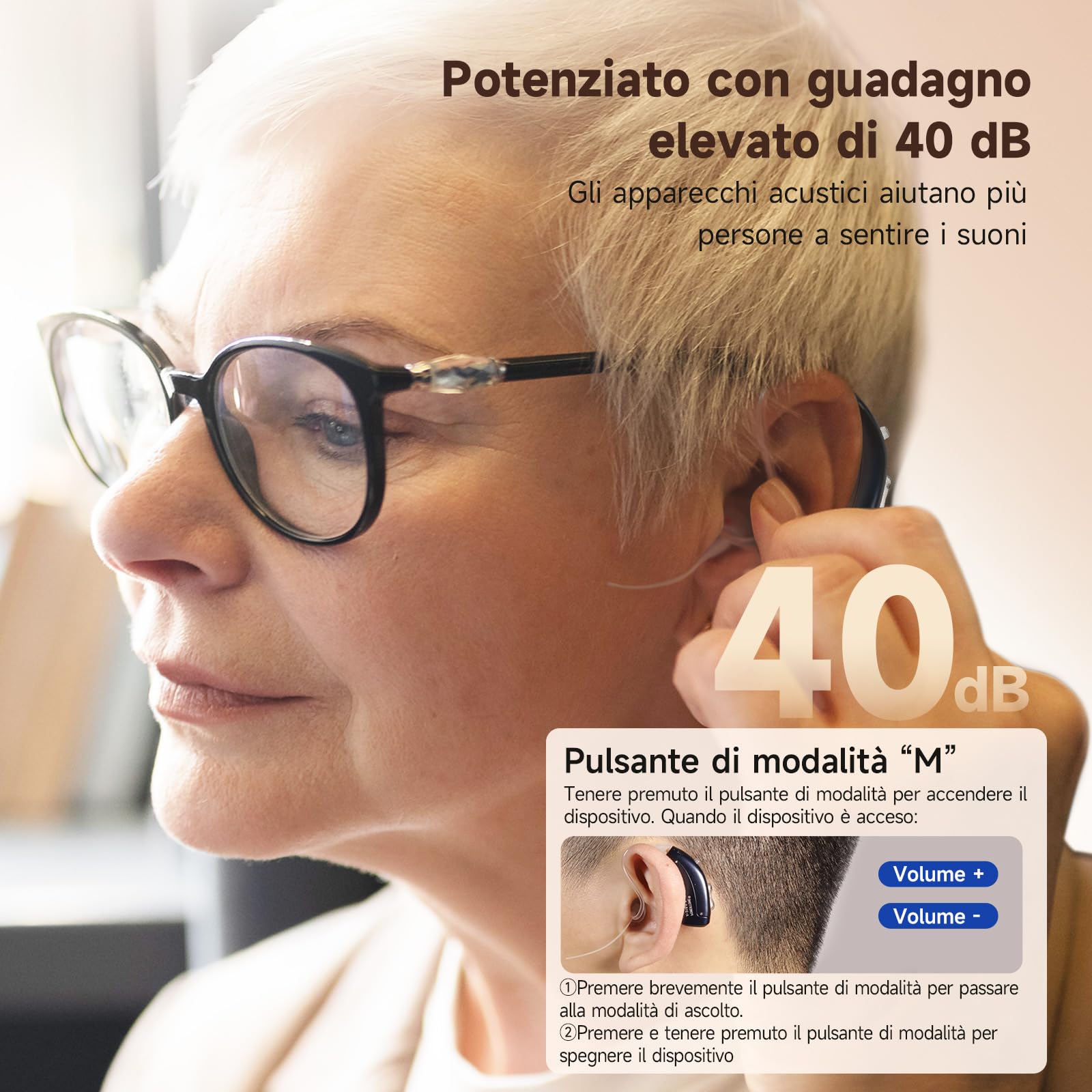 Britzgo Dispositivo ricaricabile Nuova tecnologia di riduzione del rumore Custodia di ricarica inclusa (un)