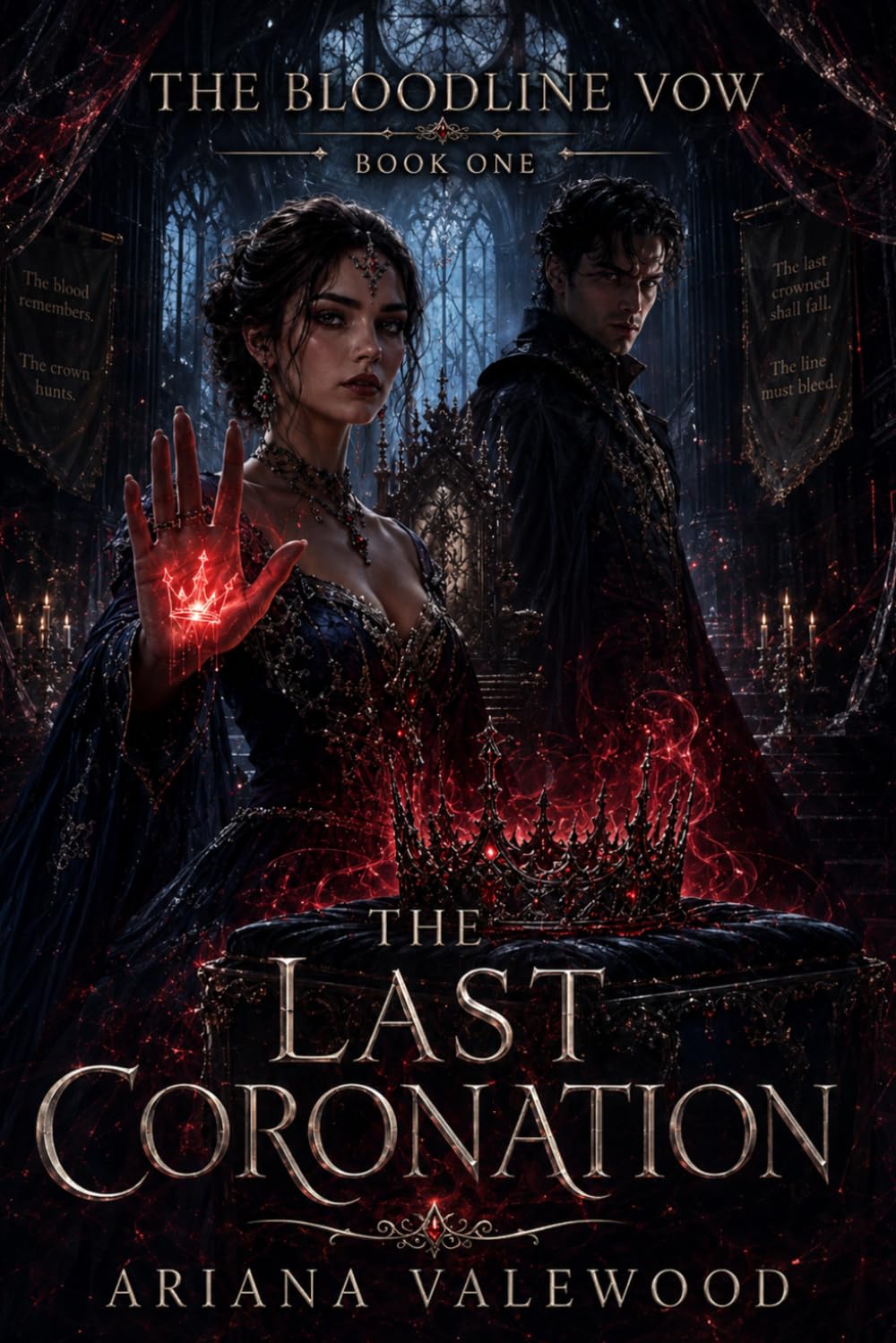 The Last Coronation: A dark royal romantasy of prophecy, forbidden bonds, dangerous magic, and a morally grey shadow heir (The Bloodline Vow)