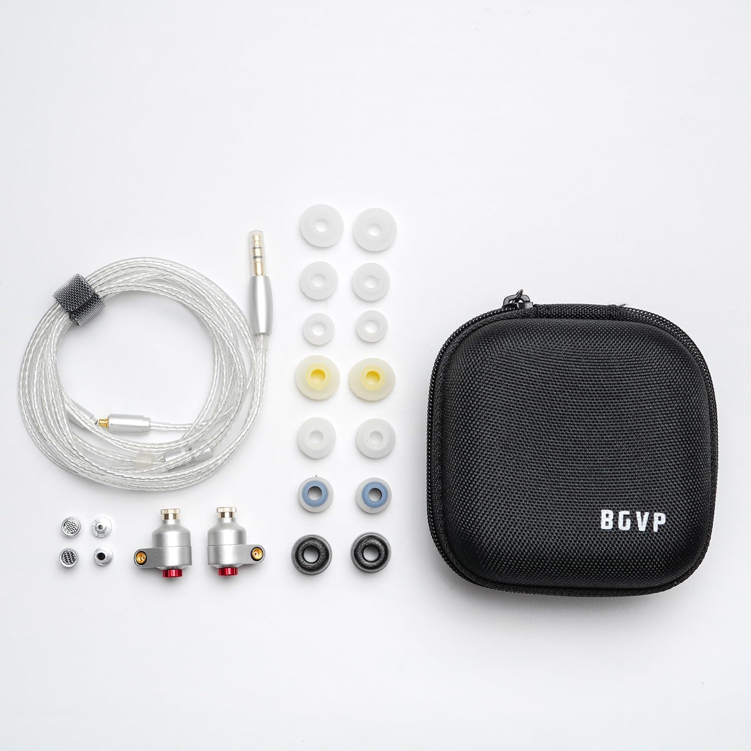 HiFiGo BGVP P05 Single Dynamic Driver in-Ear Monitors, 10mm PU+Ceramic DD IEMs in-Ear Earphones with Adjustable Tuning Filter and Interchangeable MMCX Cable (3.5mm Without mic)