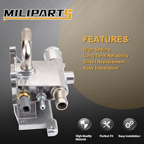 Miniatura 4 de Salida de agua refrigerante de aluminio del motor de actualización compatible con MAZDA 3 5 6 CX-7 2006-2013