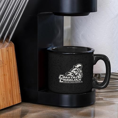Miniatura 468 de Rico Industries NCAA Utah Utes - Taza de café personalizada de 12 onzas con logotipo grabado con láser profundo, taza de cerámica para acampar con