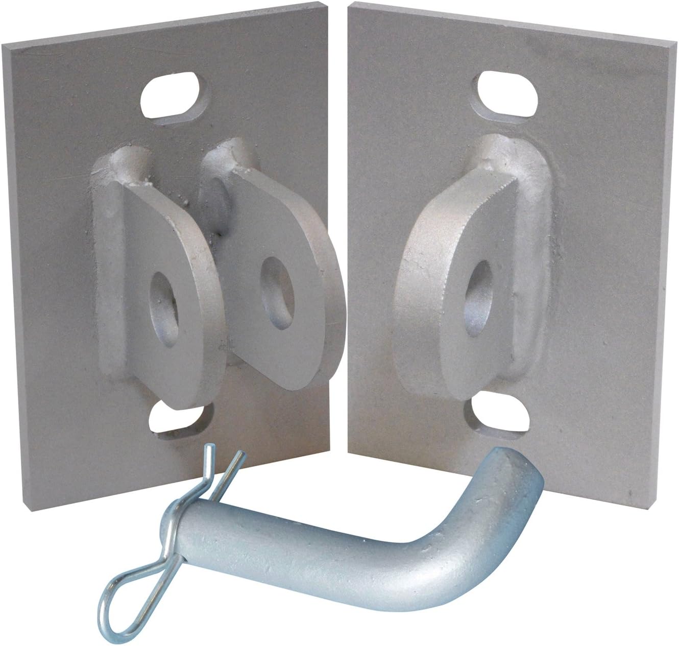 Dock Edge Stationary Dock Connector Hinge Kit, Galvanized, 3/16"