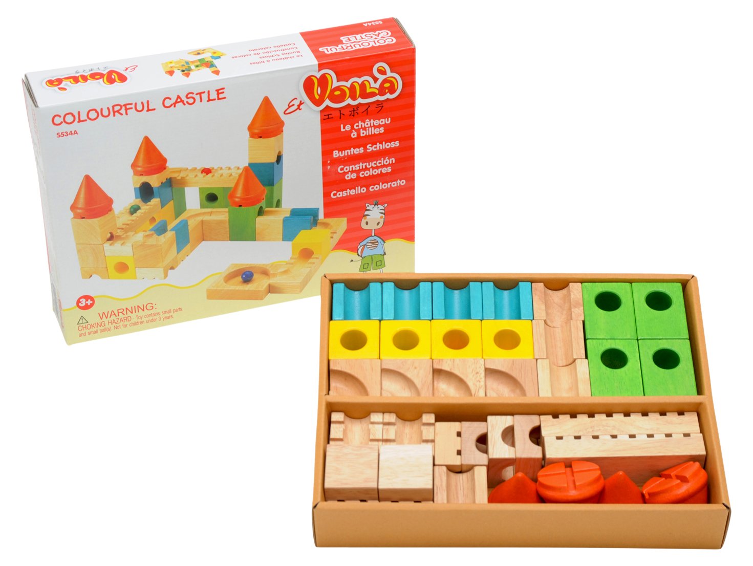 Amazon | VOILA カラフルキャッスル | 積み木 | おもちゃ