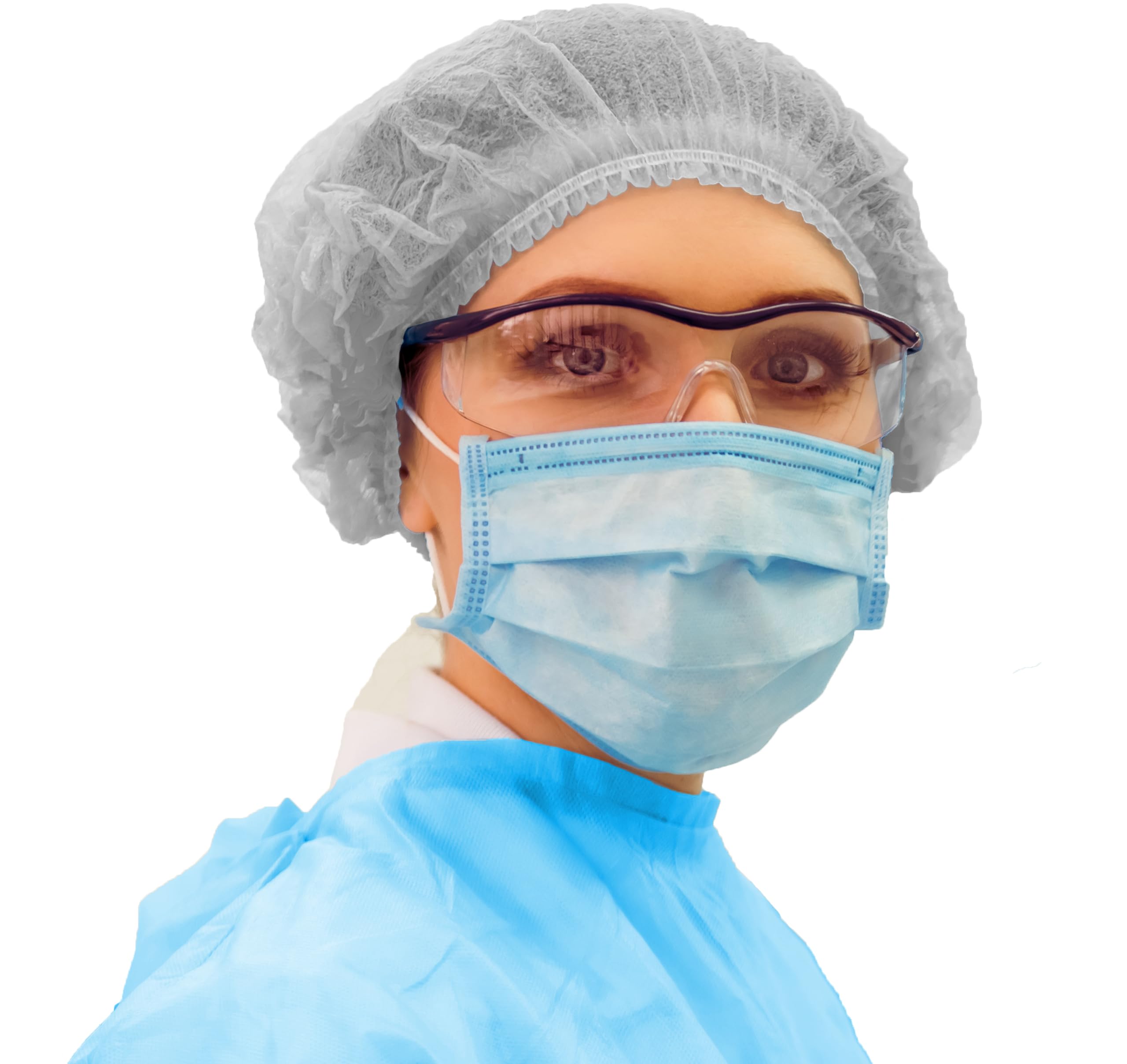 Tiga-Med mascherina medica monouso 3 strati FFP2 blu confezione 50 pezzi efficienza filtrazione 99,5%