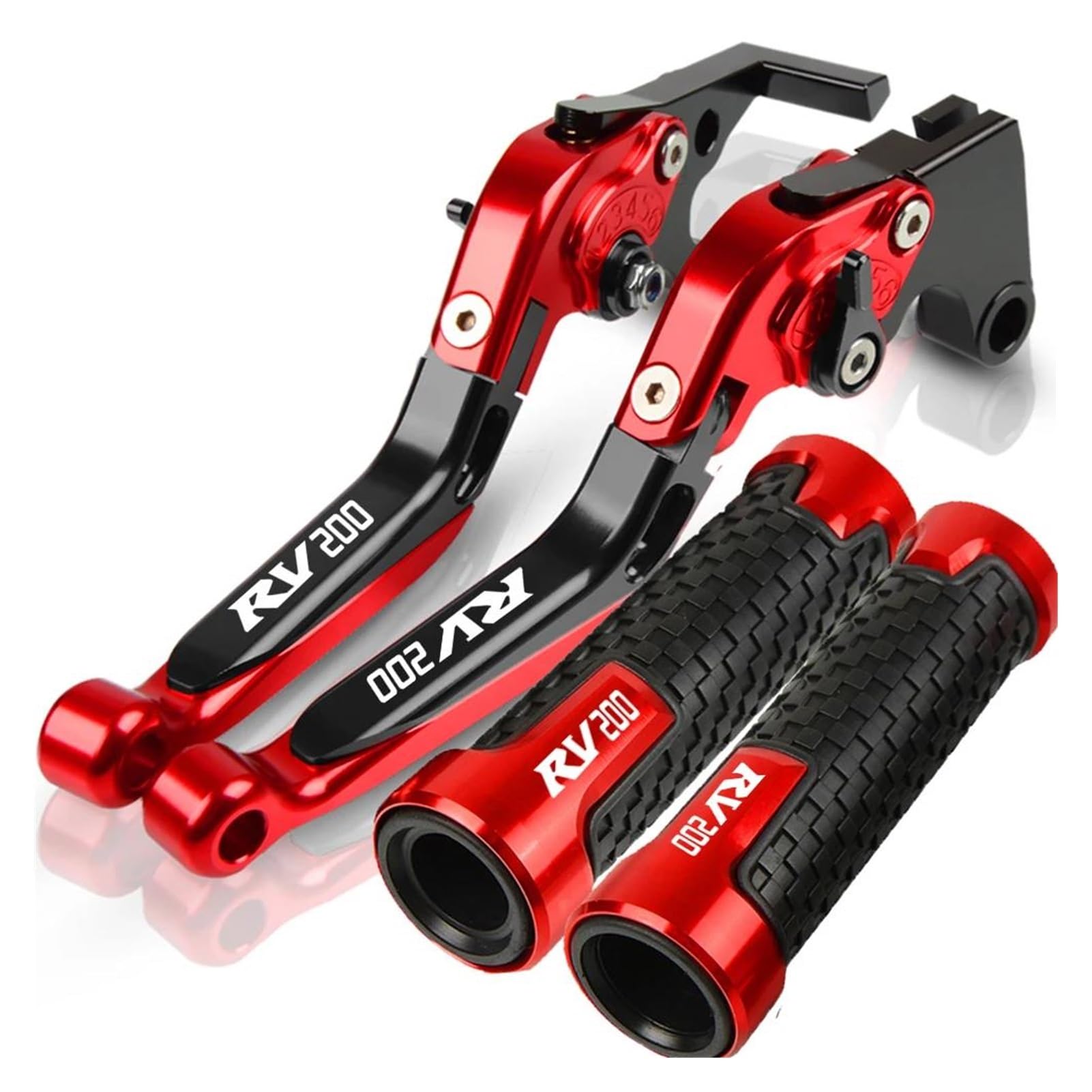 AOBEYO Motorcycle Control Levers Adjustable Brake Clutch Levers Throttle Hand Bar for Suzuki RV200 2016-2017(8)