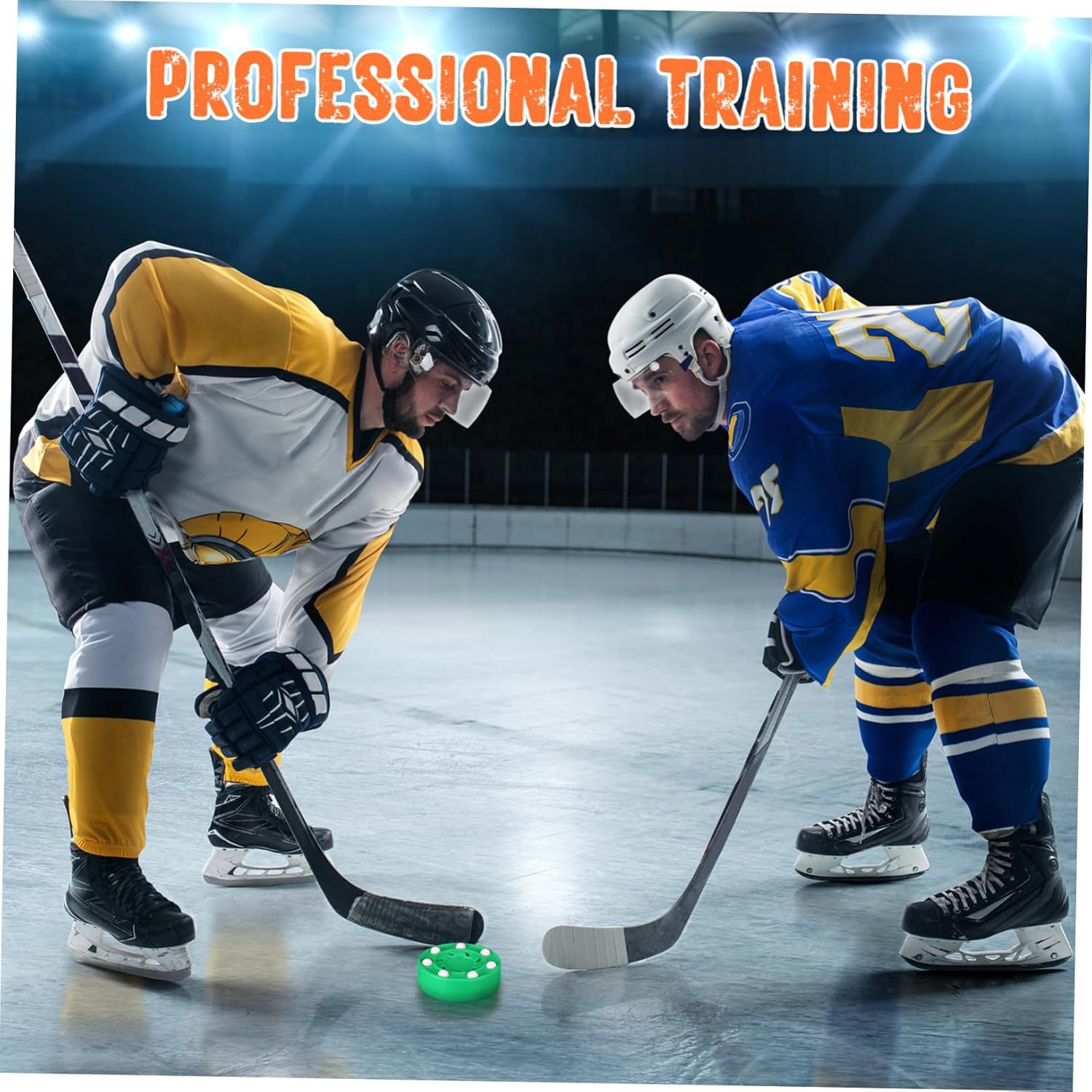 Toyvian 6pcs Roller Hockey Pucks Practice for Indoor and Outdoor Training Stable Rolling Design for Accurate Sessions for Hockey Accessories and Sports Training