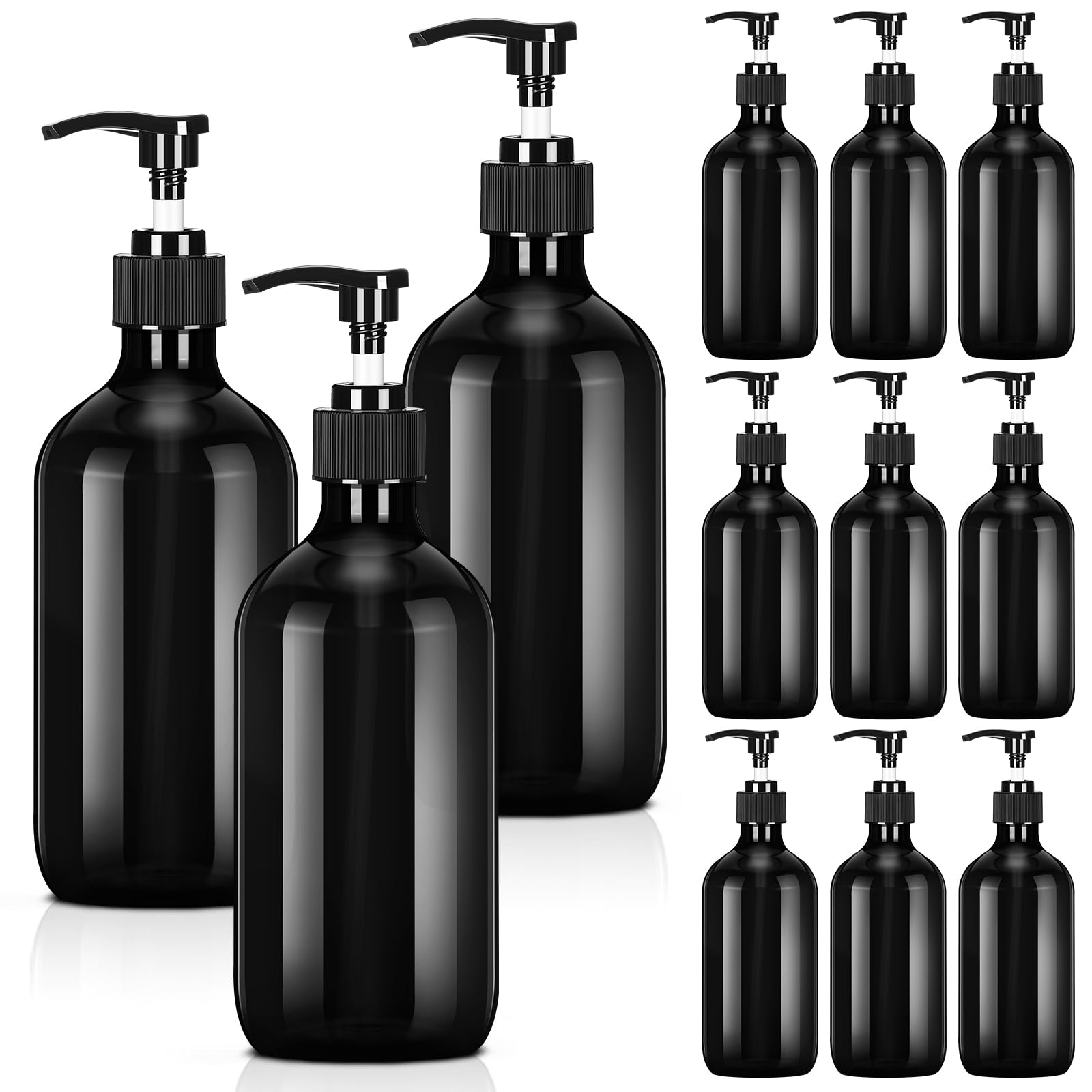 Amazon.com: Tessco for you 12 Pack Black Soap Dispenser Empty