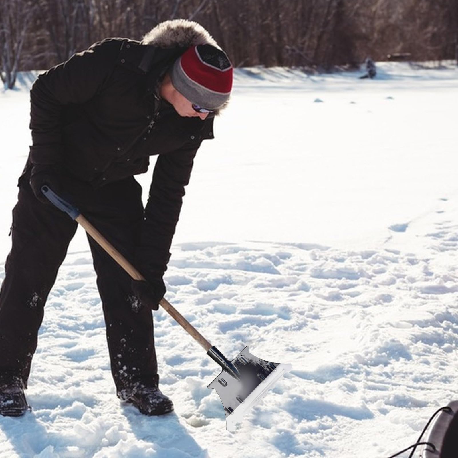 Palas De Nieve para Coche 33 cm Herramienta De Invierno Ergonómica