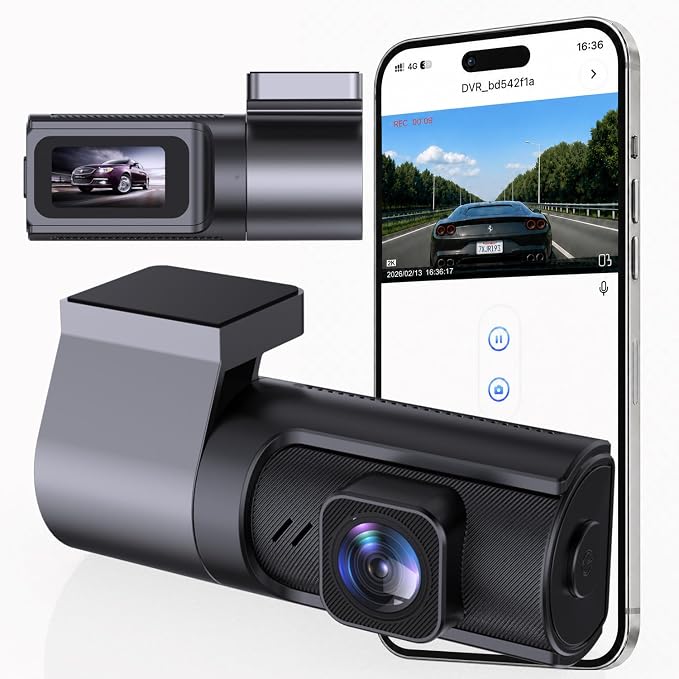 2K Dash Cam Front Camera for Car