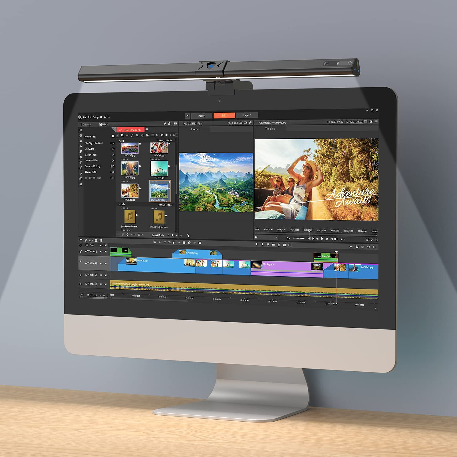 Buy KableRika Computer Monitor Light, Eye Caring LED Screen Monitor