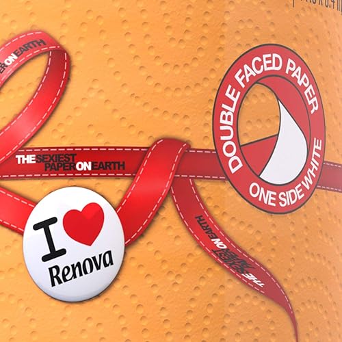 Miniatura 3 de Renova Toalla de cocina de papel de doble cara, color naranja