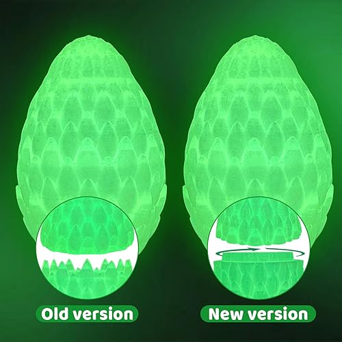 Miniatura 14 de Huevo de dragón 3D – Huevo de Pascua con dragón flexible en el interior, gran regalo impreso en 3D, decoración de figuras, juguete de escritorio