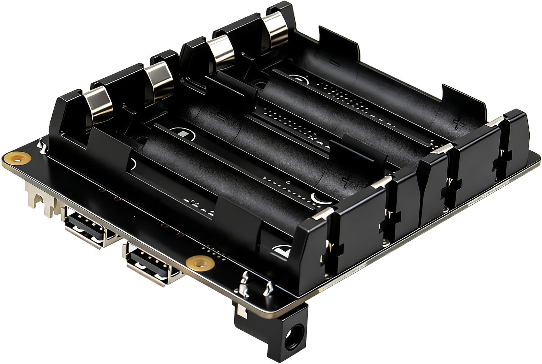 Geekworm X1202 4-Cell 5V UPS Shiled for Raspberry Pi 5| Max 5.1V 5A Output|Wide 6-18V Input|Auto Power On|Safe Shutdown|Power Loss Detection
