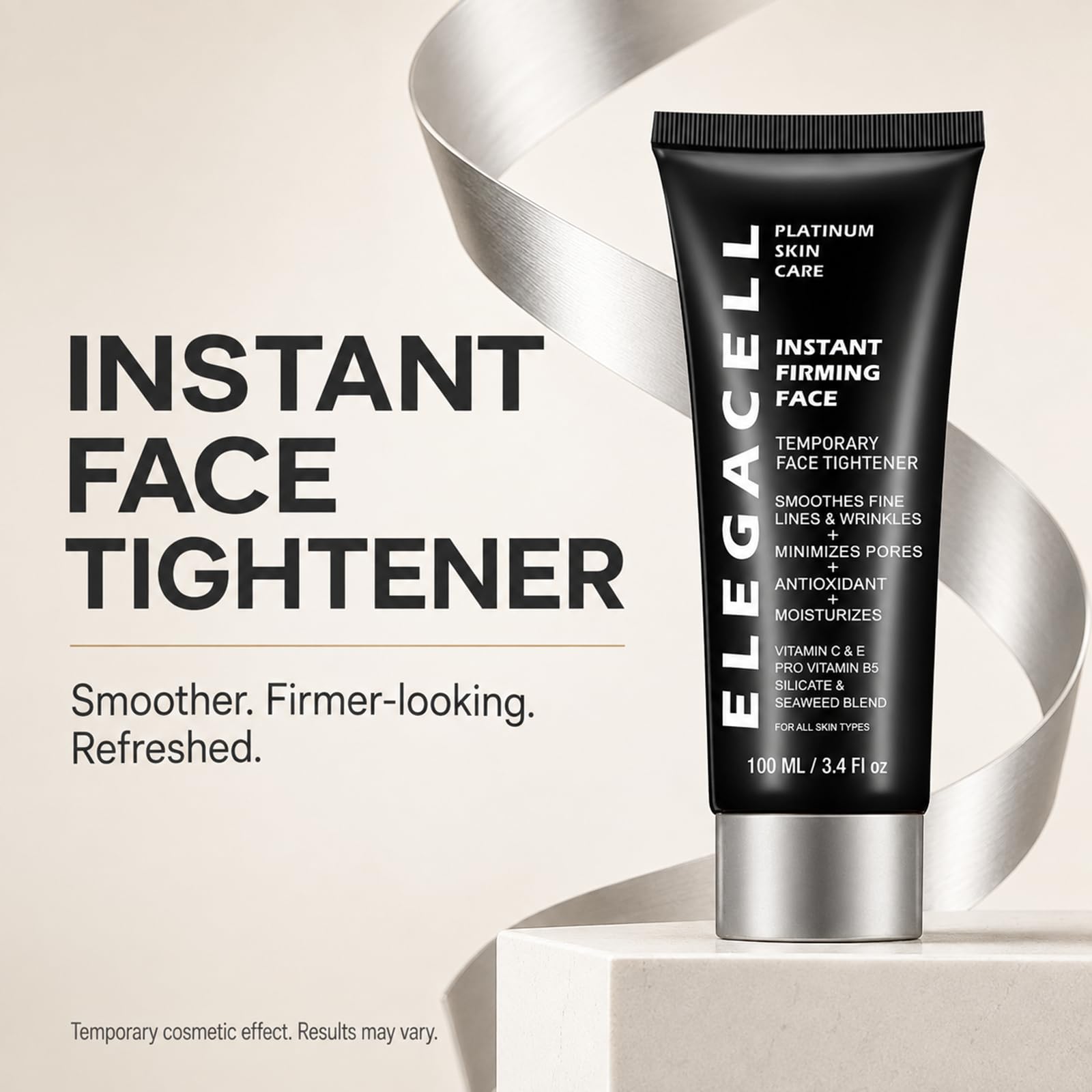 Elegacell Instant Face Lift Cream, Firming Moisturizer for Face and Neck