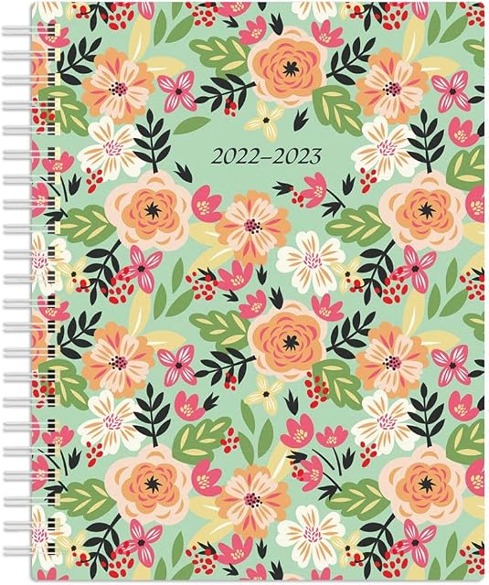 Fresh From the Garden | 2023 6 x 7.75 Inch 18 Months Weekly Desk Planner | Foil Stamped Cover | July 2022 - December 2023 | Plato | Planning Stationery