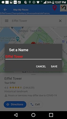 Map My Places. Find My Parking. Navigate. Explore. SOS Life Saver Messages