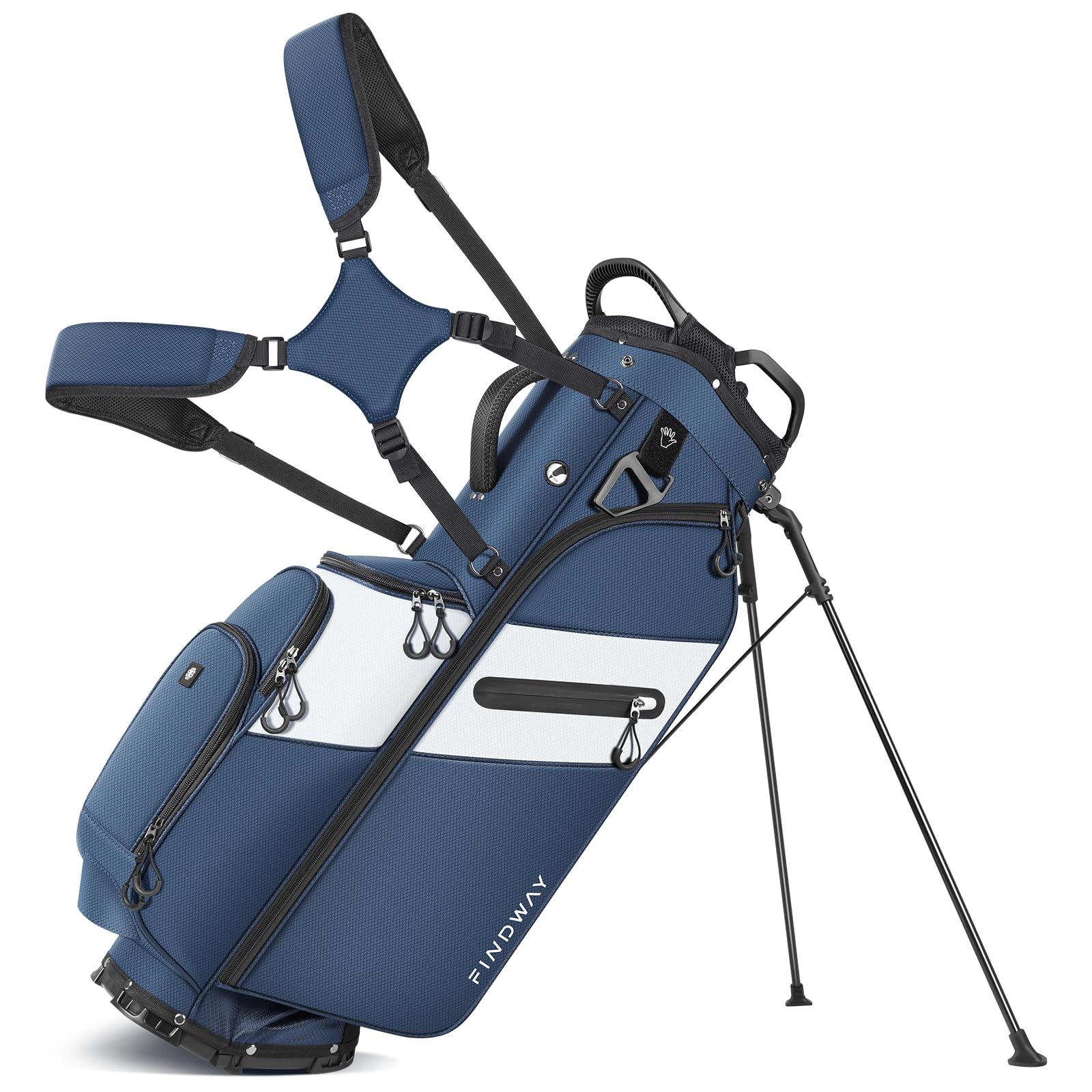 Findway Golf Stand Bag, 7 Way Divider Hybrid Golf Bag