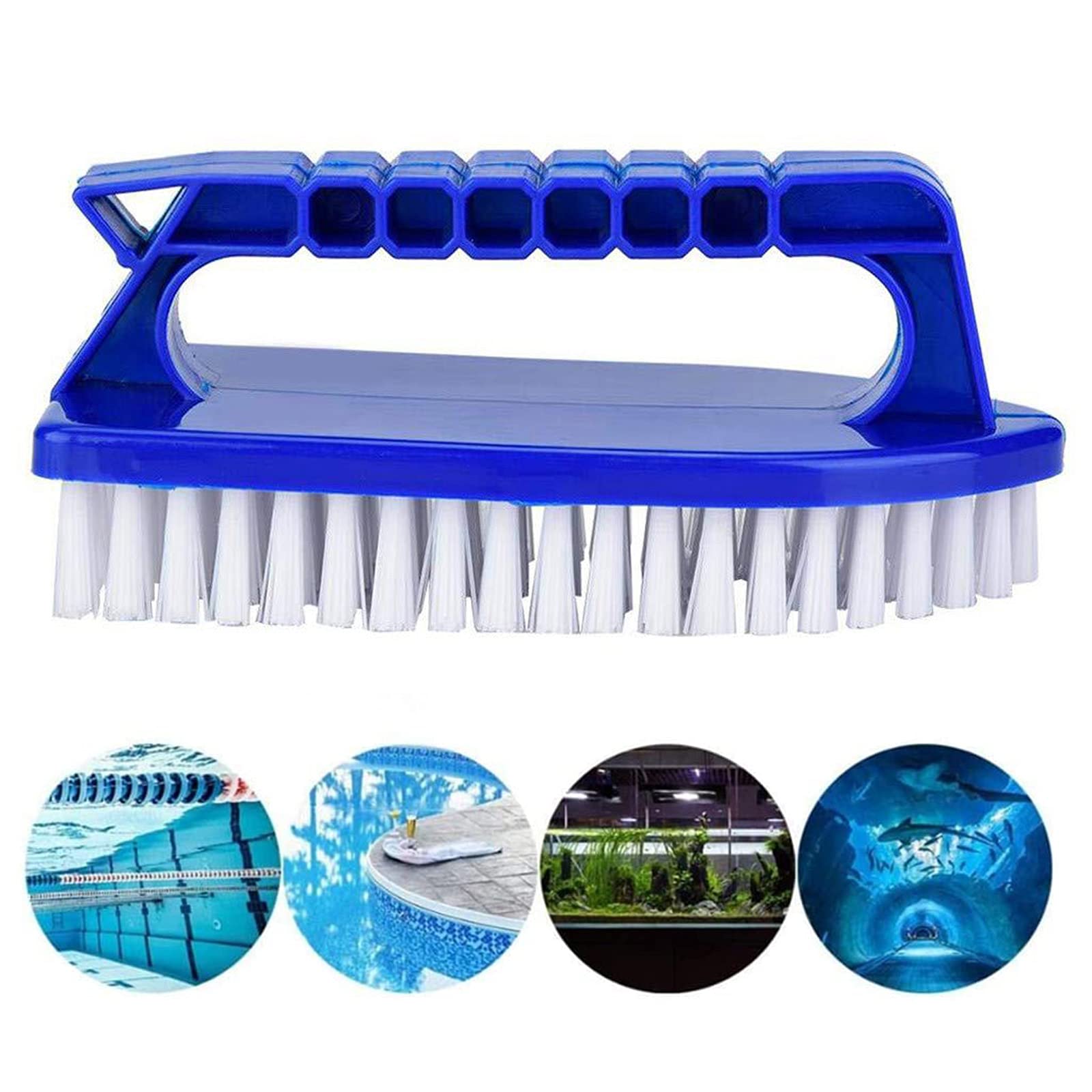 Brosse De Nettoyage Pour Piscine 26cm - Tête PVC Durable - Pour Parois Et Fond - Nettoyage Spa Et Carrelage