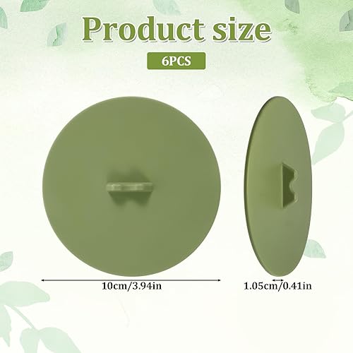 Miniatura 2 de 6 fundas de silicona para tazas, tapas de silicona reutilizables para tazas y tazas, tapas de grado alimenticio, antipolvo, herméticas, para remojar