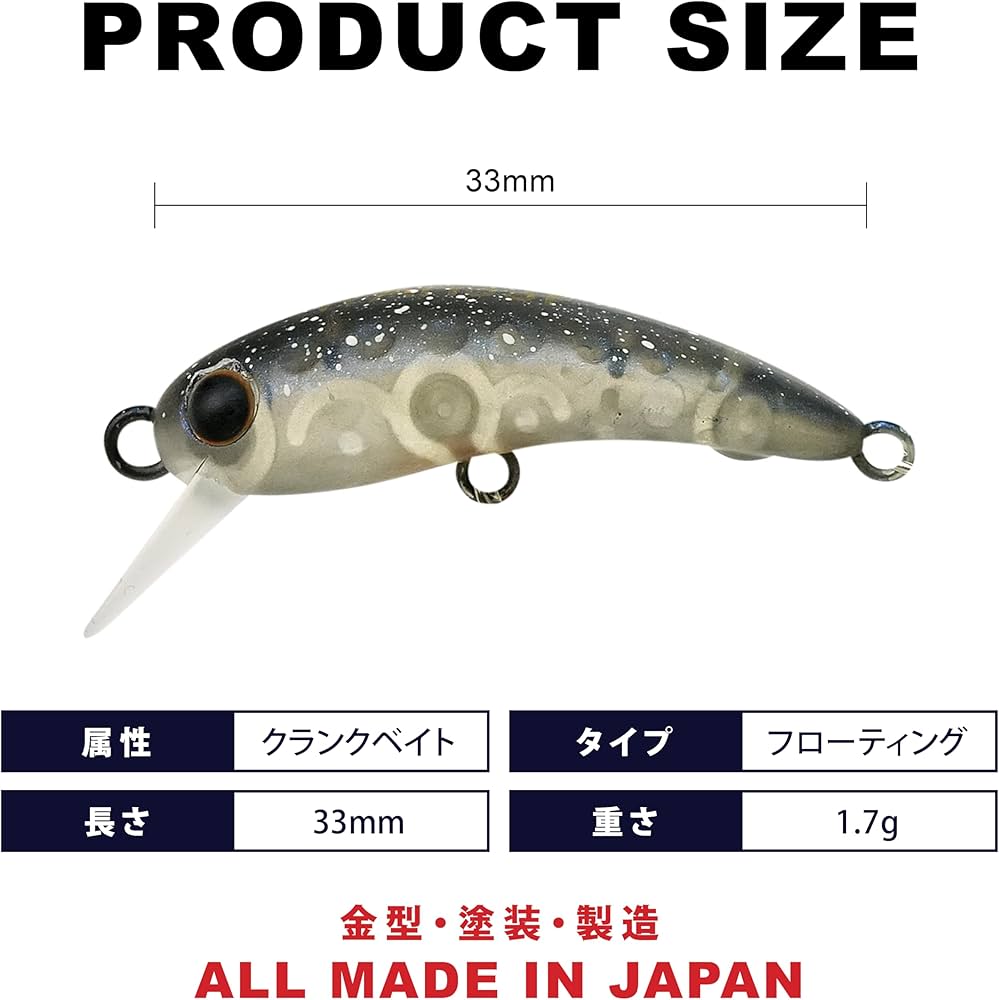 ラッキークラフト ワウ 33F 城峰 オリカラ ☆WEB開始‼︎WAH33F オリカラ‼︎☆ | 秩父の釣具屋【城峰釣具店】