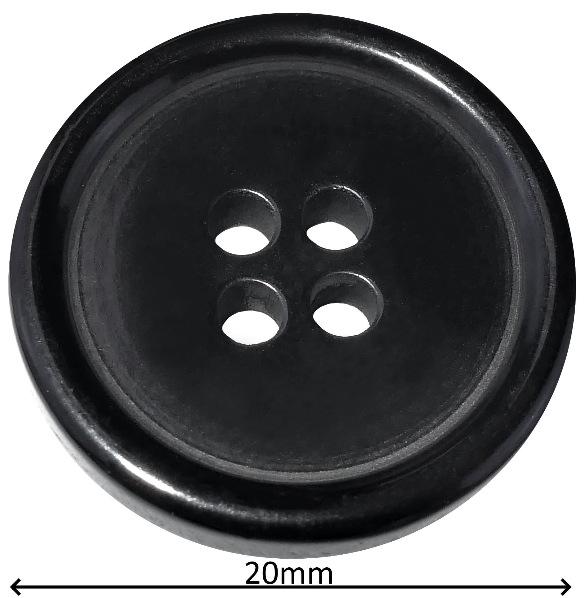Lot De 35 Boutons à Recouvrir L32 (19 Mm) - Couleur Argent/blanc, Pour Projets Couture DIY - 6