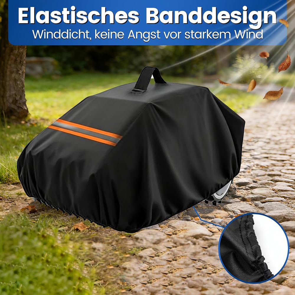 Abri Robot Tondeuse pour Sunseeker X7, Protection UV Coupe-Vent Imperméable Housse pour Tondeuse Robotisée