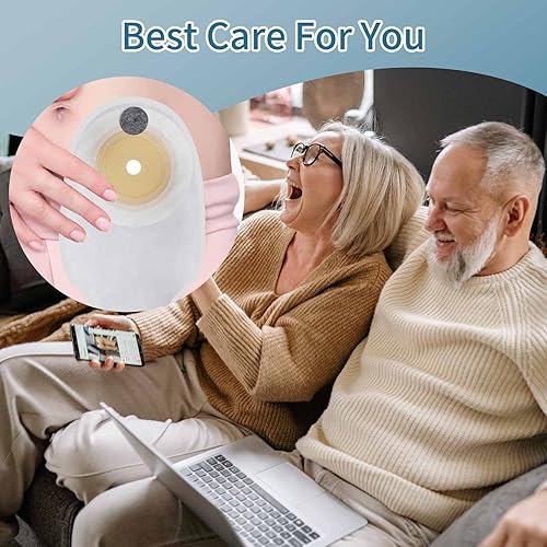 Miniatura 7 de 10 bolsas de colostomía, bolsa de ostomía de una pieza, bolsa drenable para ostomía para el cuidado del estoma de ileostomía, corte para adaptarse a