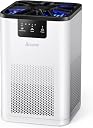 AROEVE Air Purifiers for Bedroom Air Purifier With Aromatherapy Function For Pet Smoke Pollen Dander Hair Smell 20dB Air Cleaner For Bedroom Office Living Room, MK06- White(Available for California)