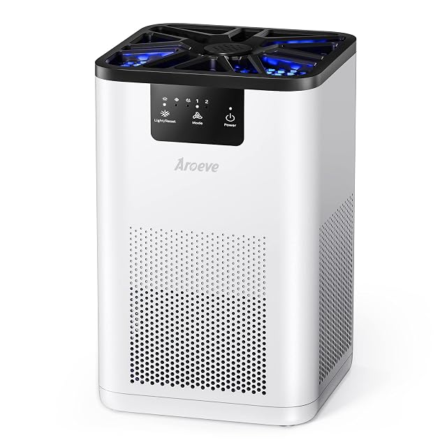 AROEVE Air Purifiers for Bedroom Air Purifier With Aromatherapy Function For Pet Smoke Pollen Dander Hair Smell 20dB