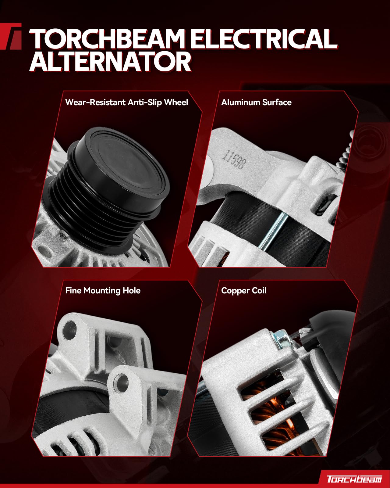Snapklik.com : Torchbeam Alternator Replacement For Chevy Mini ...