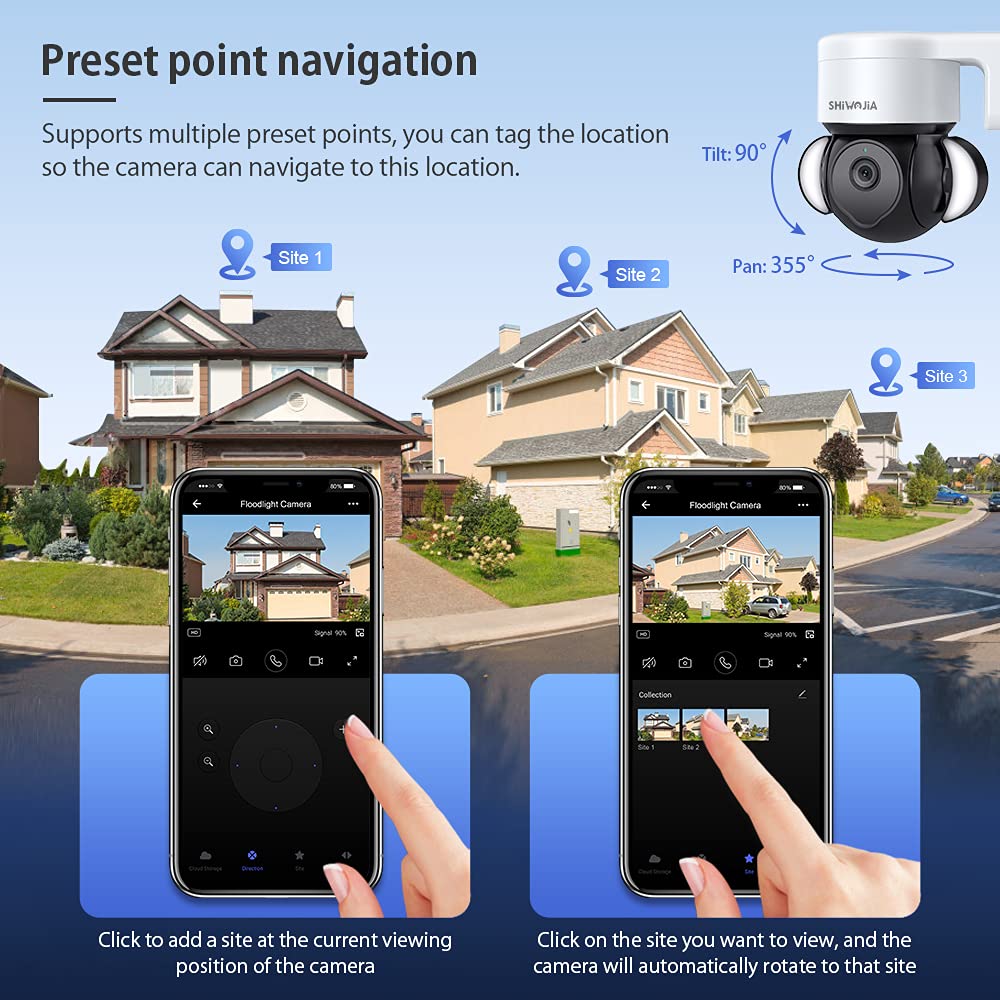 kamera monitoringowa, 5 MP, Wi-Fi, zewnętrzna, z noktowizorem kolorów, automatyczne śledzenie, 2-drożne audio, alarm rozpoznawania ludzi, wodoszczelność IP66, gniazdo SD/chmura, aplikacja TUYA