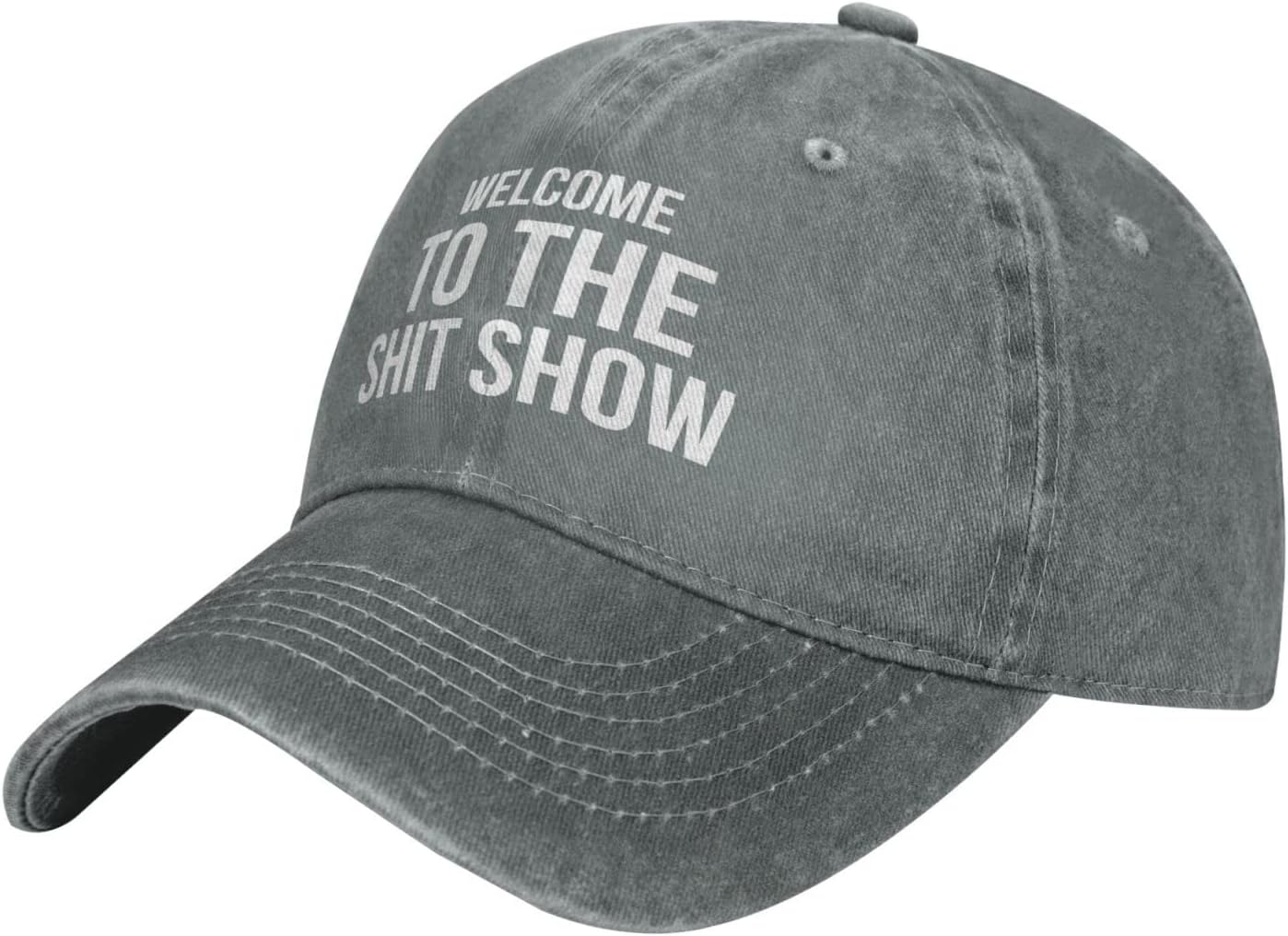 Sefgaen Welcome to The Shit Show Hat for Men Dad Hat with Design Cap Gray image 2
