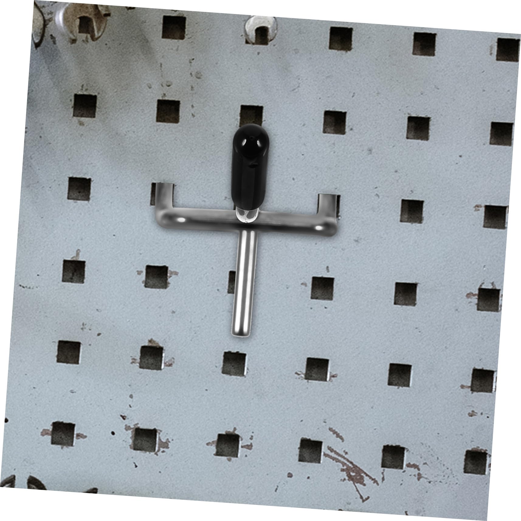 Ganci per Pannelli Forati 50 Pezzi in Ferro Argento, 2.5 Cm
