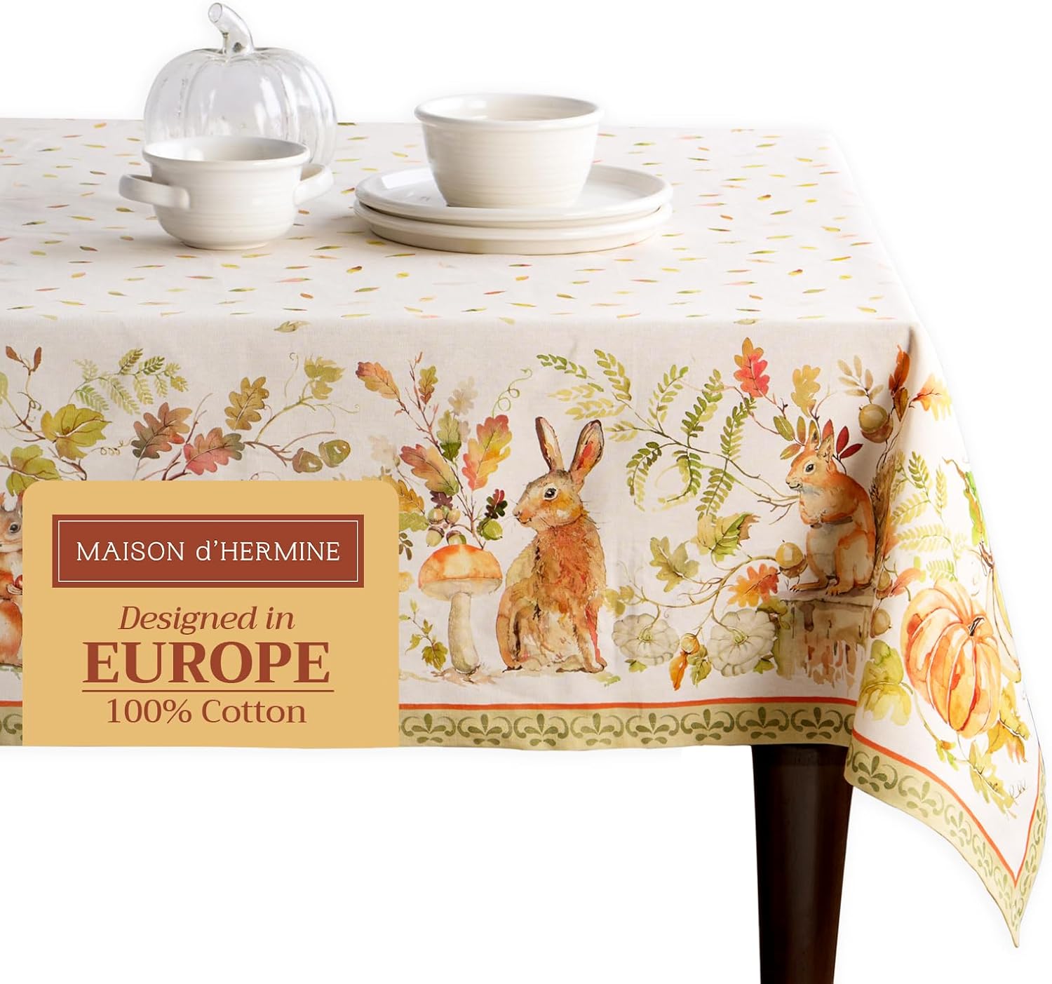 Maison d' Hermine 60x60in Cotton Tablecloth
