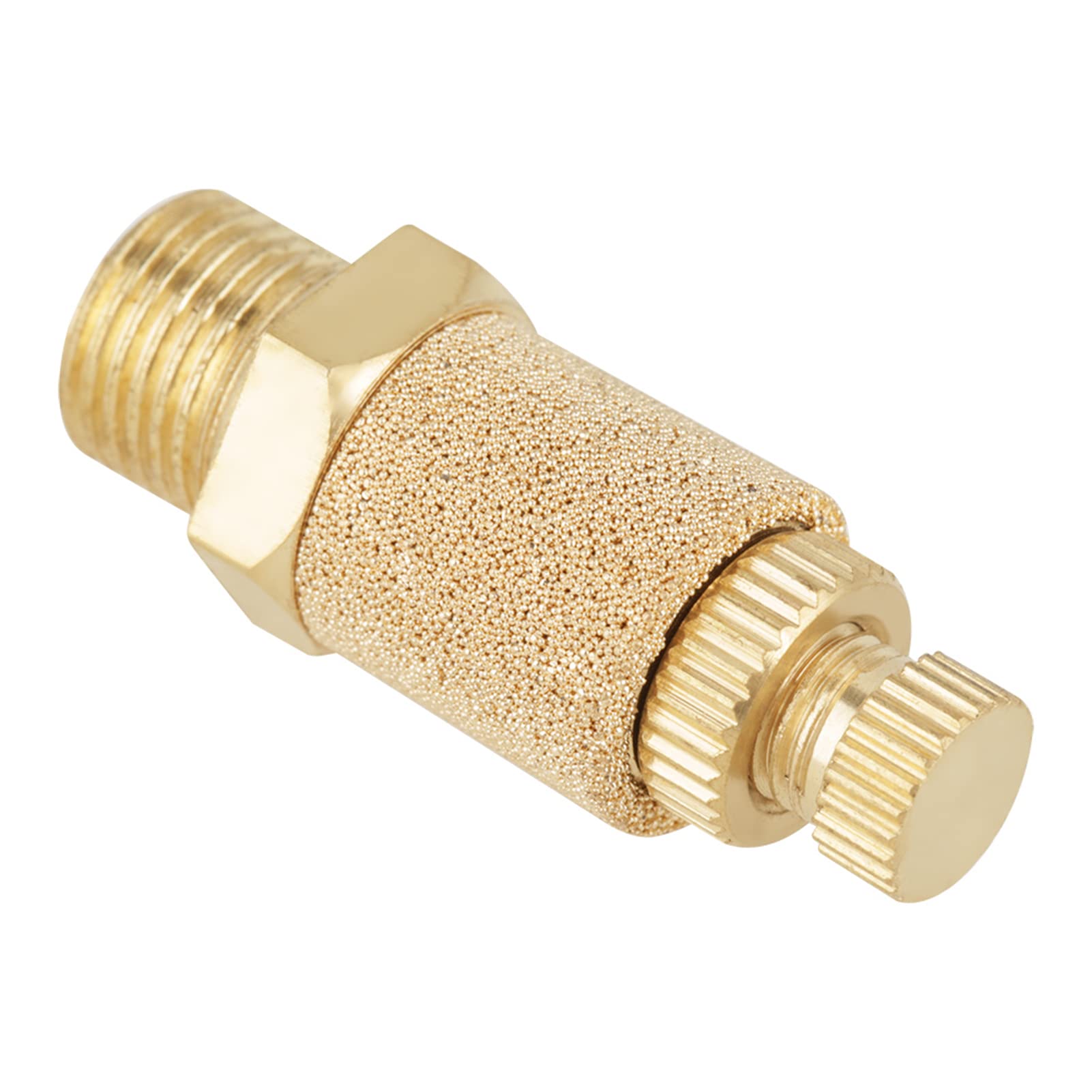 Brass Pneumatic Muffler Air Speed Control 5pcs or set 1 or 8 BSP Valve, quick and connections, high noise reduction results with easy installation, filtering