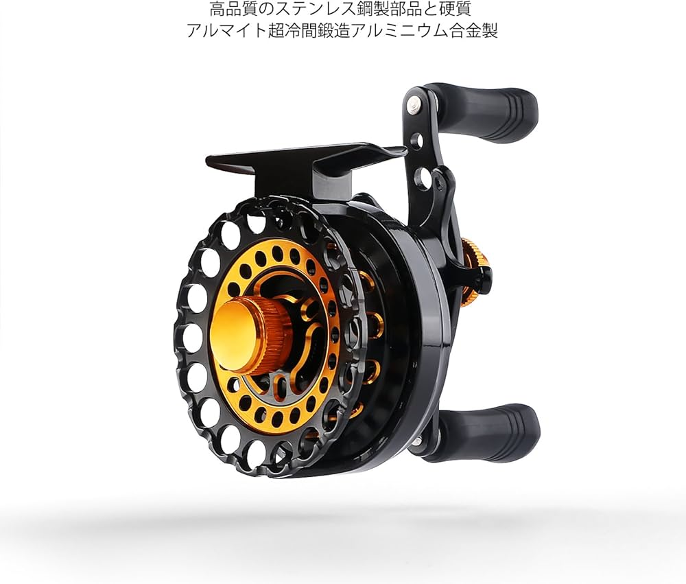 フライリール ステンレス鋼 イカダ リール チヌリール 2つの玉軸