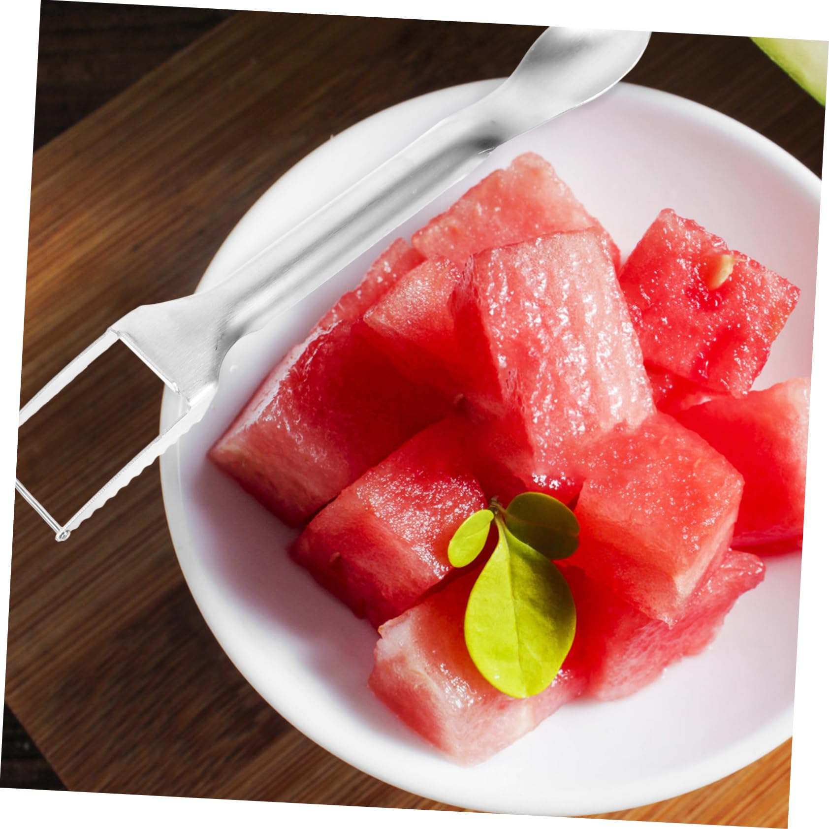 SOLUSTRE Metal Watermelon Cutter Stainless Steel Fork Slicer Slicer for Kitchen 2 Pack