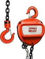 Talha Manual 1 Tonelada 1000 Kg com Corrente 5 Metros Lift510 Intech Machine