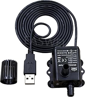 Mini USB DC 5V 2.4W Brushless Water Pump Waterproof Submersible Aquarium 250L/H