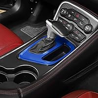 Vista 6 de Voodonala para Dodge Challenger 2015-2023, cubiertas de panel de cambio de marchas centrales, decoración, accesorios de recorte para Dodge