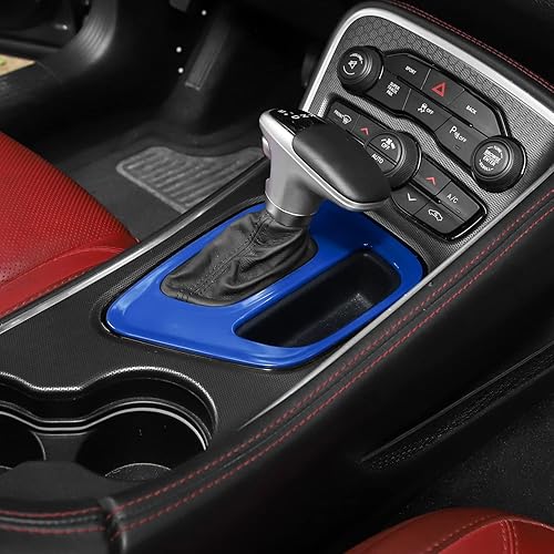 Miniatura 6 de Voodonala para Dodge Challenger 2015-2023, cubiertas de panel de cambio de marchas centrales, decoración, accesorios de recorte para Dodge